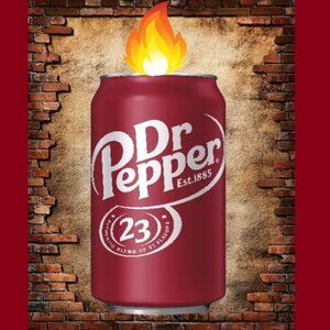 12oz Dr Pepper Soda Can Candle Scented Makes a Great Holiday Gift